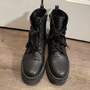 Vince Camuto combat boots